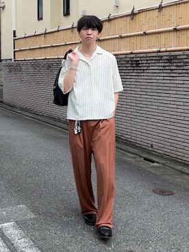「saby（サバイ）のアイテム」を使った、Keiさん（メンズ・177cm）の秋コーディネート