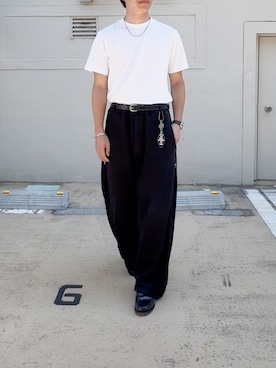 「アイテム（トップス）」を使った、けいさん（メンズ・177cm）の夏コーディネート