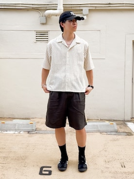 「Onitsuka Tiger（オニツカタイガー）のアイテム」を使った、けいさん（メンズ・177cm）の夏コーディネート