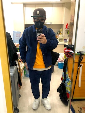 「FOG ESSENTIALS（エフオージーエッセンシャルズ）のアイテム（帽子）」を使った、go GT 0206さん（メンズ・166cm）の冬コーディネート