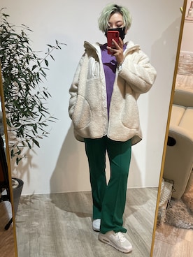 「H&M（エイチ・アンド・エム）のアイテム（ジャケット/アウター）」を使った、はくさん（レディース・158cm）の秋コーディネート