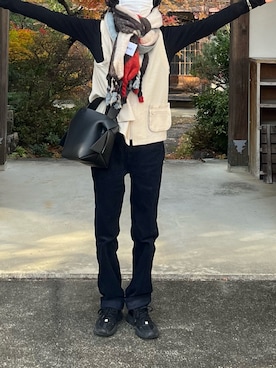 もえ香さん（レディース・156cm）の冬コーディネート