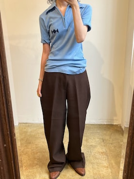 「アイテム（ブレスレット）」を使った、もえ香さん（レディース・156cm）の夏コーディネート