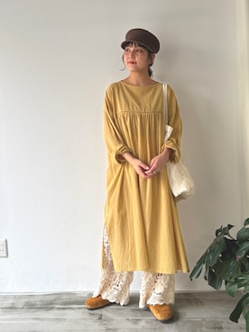 「Crisp（クリスプ）のアイテム（その他パンツ）」を使った、asukaさん（レディース・158cm）の秋コーディネート