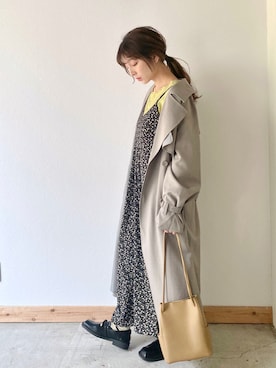 「クリスプ」｜「アイテム（ジャケット/アウター）」を使った、asukaさん（レディース・157cm）の春コーディネート