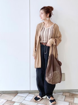 「Libra Cue（リブラ キュー）のアイテム」を使った、asukaさん（レディース・157cm）の夏コーディネート