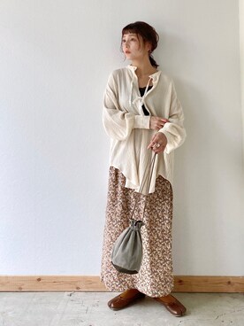 「クリスプ」｜「アイテム（バレエシューズ）」を使った、asukaさん（レディース・157cm）の秋コーディネート