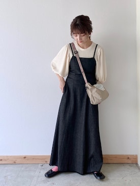 「クリスプ」｜「アイテム（バレエシューズ）」を使った、asukaさん（レディース・157cm）の春コーディネート