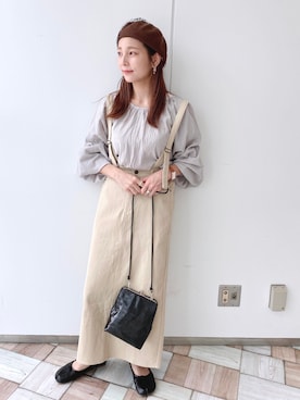 「クリスプ」｜「アイテム（ハンチング/ベレー帽）」を使った、asukaさん（レディース・157cm）の夏コーディネート