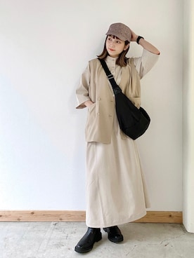 「ジレ」｜asukaさん（レディース・157cm）の夏コーディネート