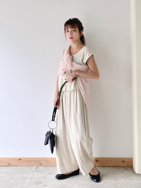 「クリスプ」｜「アイテム（バレエシューズ）」を使った、asukaさん（レディース・157cm）の夏コーディネート