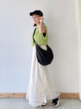「クリスプ」｜「アイテム（キャップ）」を使った、asukaさん（レディース・157cm）の夏コーディネート