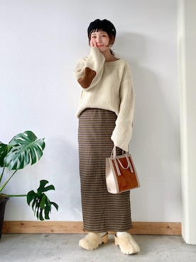 「studio CLIP（スタディオクリップ）のアイテム」を使った、asukaさん（骨格ストレート・レディース・158cm）の冬コーディネート