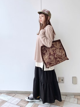 「クリスプ」｜「アイテム（キャップ）」を使った、asukaさん（レディース・157cm）の秋コーディネート