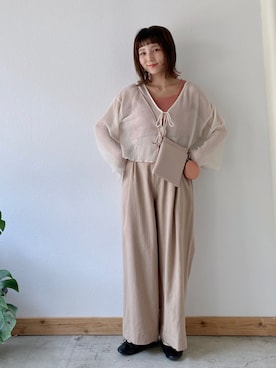 「クリスプ」｜「アイテム（バレエシューズ）」を使った、asukaさん（レディース・157cm）の夏コーディネート