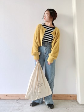 「クリスプ」｜「アイテム（バレエシューズ）」を使った、asukaさん（レディース・157cm）の冬コーディネート