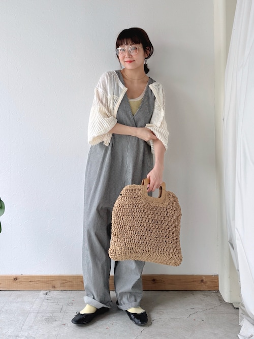 Crisp Vネックデニムサロペット セール】Vネックデニムサロペット（サロペット/オーバーオール