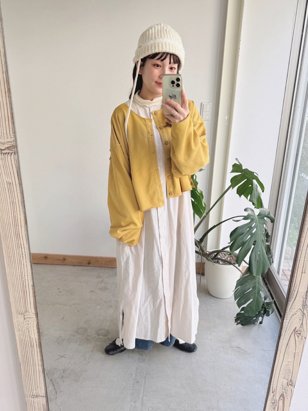 カーディガン/ボレロを使った「ストライプシャツワンピ」の人気