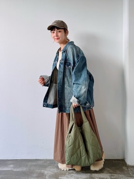 「Crisp（クリスプ）のアイテム」を使った、asukaさん（レディース・158cm）の秋コーディネート