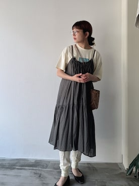 「アイテム（レギンス/スパッツ）」を使った、asukaさん（レディース・158cm）の秋コーディネート
