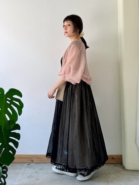 「クリスプ」｜「アイテム（ワンピース/ドレス）」を使った、asukaさん（レディース・158cm）の夏コーディネート