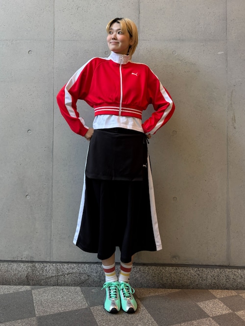 PUMA プーマ ウィメンズ T7 ミディ プリーツ スカート（スカート