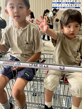 「LOGOS（ロゴス）のアイテム」を使った、Atm1212Sea☺︎︎さん（キッズ・110cm）の秋コーディネート