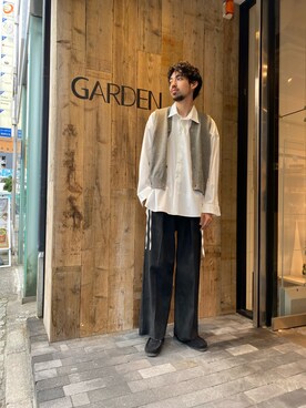 「saby（サバイ）のアイテム」を使った、アスガルさん（メンズ・185cm）の夏コーディネート