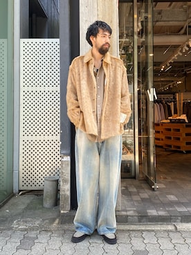 「アイテム（ローファー）」を使った、アスガルさん（メンズ・185cm）の秋コーディネート
