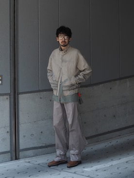 「KIKO KOSTADINOV（キコ コスタディノフ）のアイテム（パンツ）」を使った、アスガルさん（メンズ・185cm）の夏コーディネート