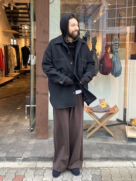 アスガルさん(メンズ・185cm)の冬コーディネート