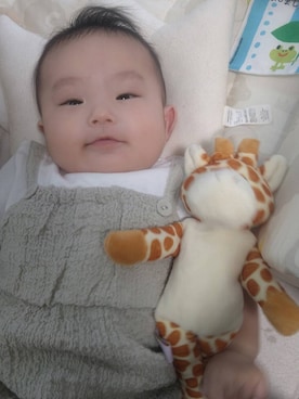 「アイテム（ママ＆ベビー、グリーン系）」を使った、citronさん（キッズ・60cm）の秋コーディネート