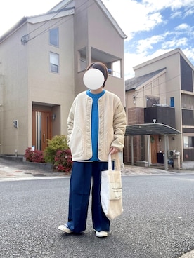「PLST（プラステ）のアイテム（ジャケット/アウター）」を使った、Nisssy＊さん（メンズ・158cm）の冬コーディネート