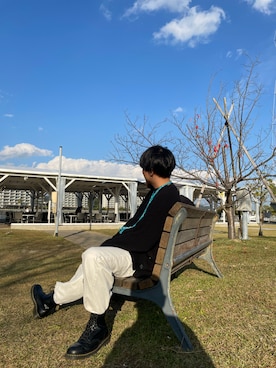 「SunKu（サンク）のアイテム（アクセサリー）」を使った、たくみさん（メンズ・168cm）の秋コーディネート