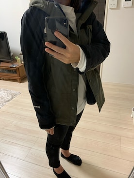「アイテム（マウンテンパーカー）」を使った、naさん（レディース・158cm）の冬コーディネート