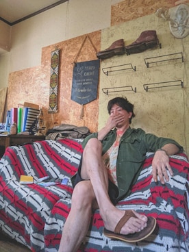 「MOCEAN（モーシャン）のアイテム」を使った、けいとんさん（メンズ・167cm）の夏コーディネート