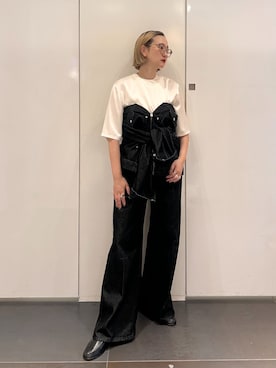 「Wrangler（ラングラー）のアイテム」を使った、SAKURAKOさん（レディース・165cm）の夏コーディネート