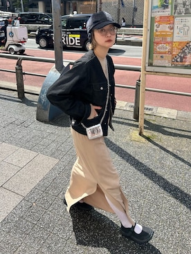 「Wrangler（ラングラー）のアイテム」を使った、SAKURAKOさん（レディース・165cm）の秋コーディネート