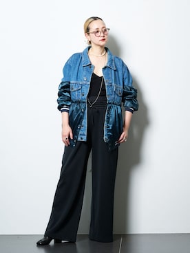 「overneath（オーバーニース）のアイテム」を使った、SAKURAKOさん（レディース・165cm）の春コーディネート
