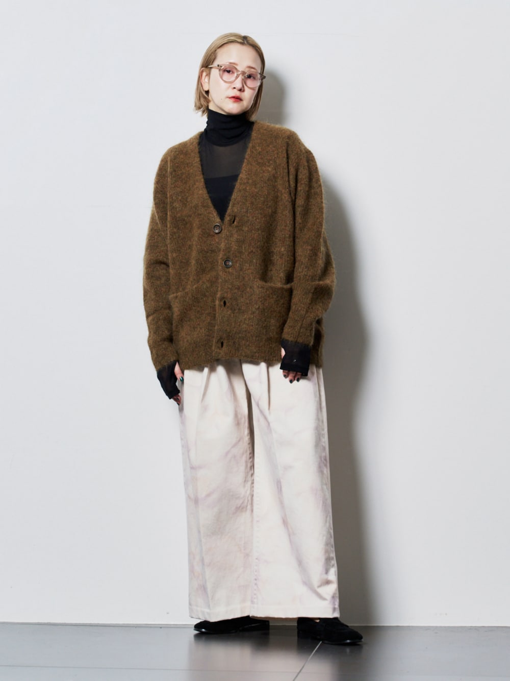 sayaka davis サヤカデイビス　手編み　マフラー SAYAKADAVIS（サヤカディヴィス）の「SAYAKA DAVIS MOHAIR CARDIGAN