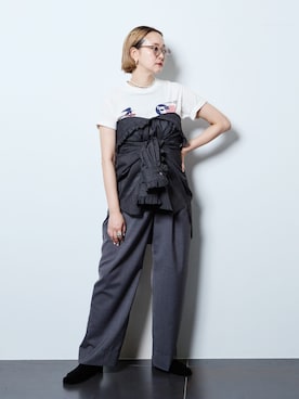 「GOOD ROCK SPEED（グッドロックスピード）のアイテム」を使った、SAKURAKOさん（レディース・165cm）の夏コーディネート