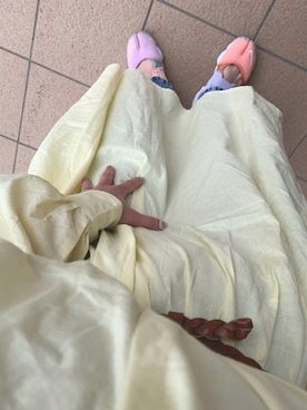 「niko and...（ニコアンド）の2WAYタックワンピース【インスタグラマーコラボ】（ワンピース）」を使った、HALCA⑅◡̈*さん（レディース・153cm）の夏コーディネート