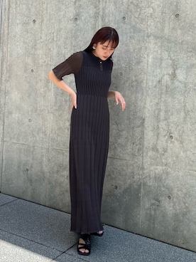 「アイテム（ワンピース/ドレス）」を使った、yukisugasawaさん（レディース・155cm・30代）の夏コーディネート