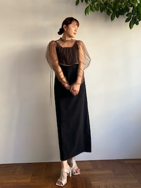 「アイテム（ワンピース/ドレス）」を使った、yukisugasawaさん（レディース・155cm・30代）の夏コーディネート
