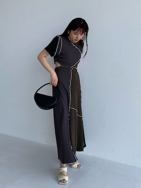 「アイテム（ワンピース/ドレス）」を使った、yukisugasawaさん（レディース・155cm・30代）の夏コーディネート