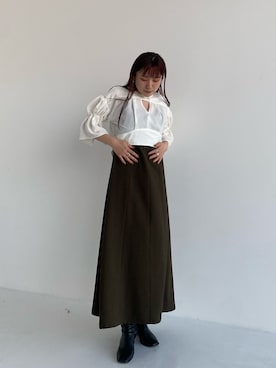 「アイテム（ワンピース/ドレス）」を使った、yukisugasawaさん（レディース・155cm・30代）の春コーディネート