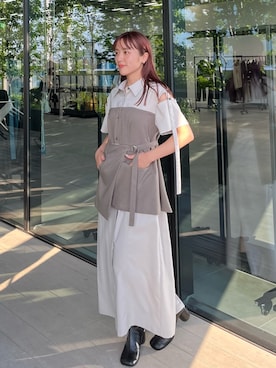 「アイテム（ワンピース/ドレス）」を使った、yukisugasawaさん（レディース・155cm・30代）の夏コーディネート