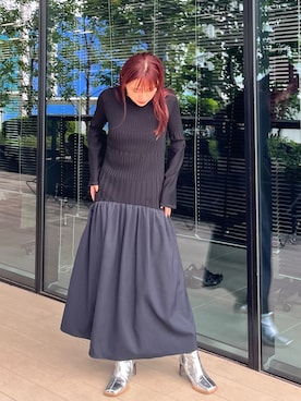 「アイテム（ワンピース/ドレス）」を使った、yukisugasawaさん（レディース・155cm・30代）の秋コーディネート