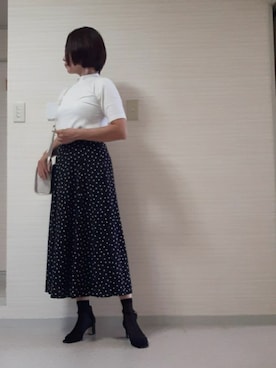 「STYLE DELI（スタイルデリ）のアイテム（スカート）」を使った、tomonsさん（レディース・155cm）の夏コーディネート