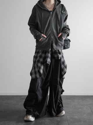 「KUUUPY(クーピー)のDistressed Ombre Check Shirt - ダメージオンブレチェックシャツ(シャツ/ブラウス)」を使った、ぴたんさん(メンズ・173cm)の秋コーディネート
